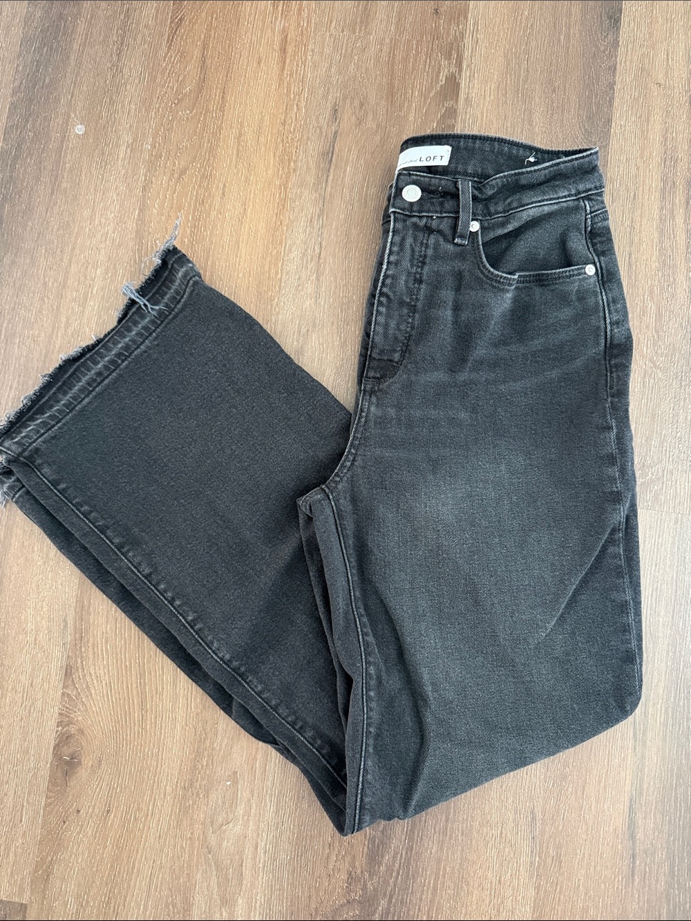 Loft The Curvy Wide Leg Jeans